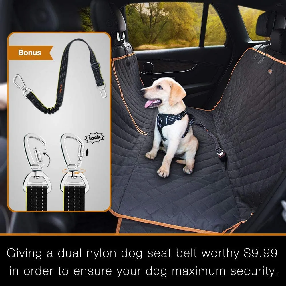 🐶 Dog Truck Seat Covers for Back Seat Waterproof Truck Dog Hammock with Split Zipper Scratch Proof XL