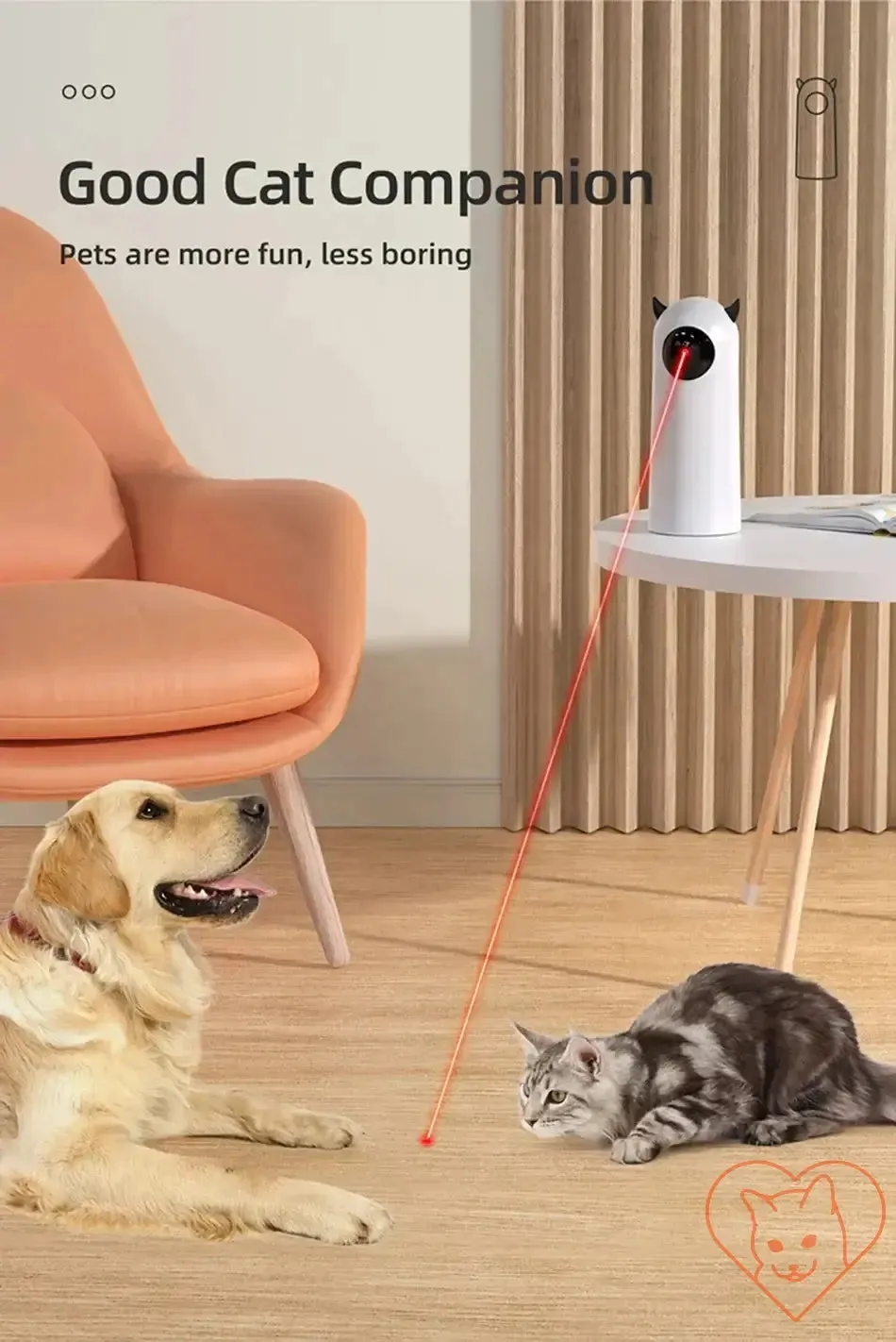 Automatic Cat LED Laser Toy – Handheld & Interactive
