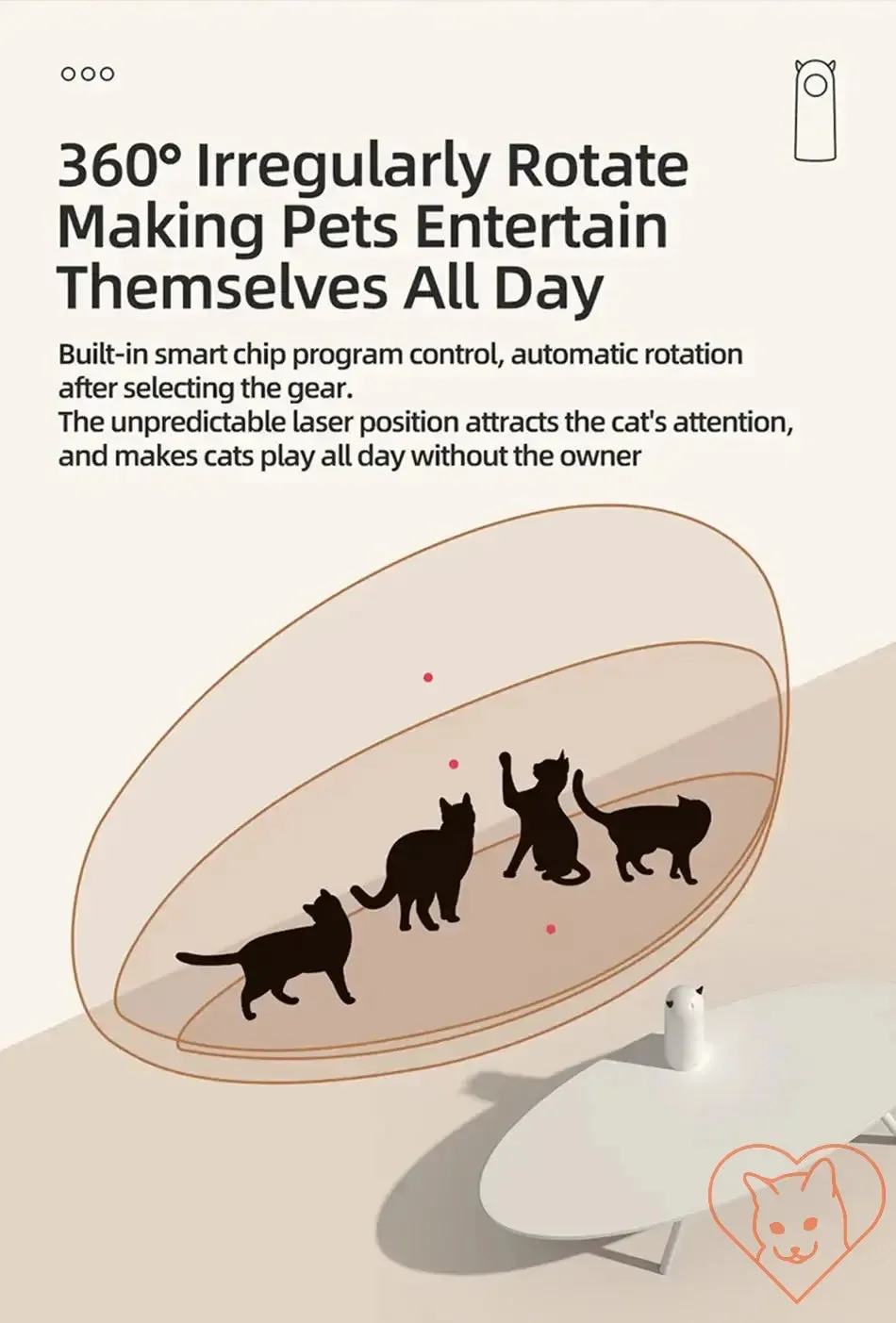 Automatic Cat LED Laser Toy – Handheld & Interactive