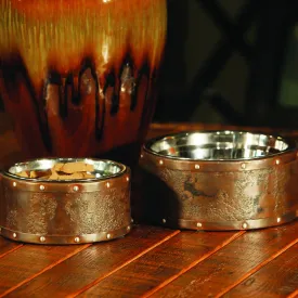 Briggs Designer Raised Steel Dog Bowls