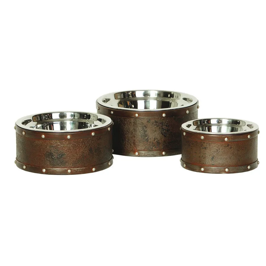 Briggs Designer Raised Steel Dog Bowls
