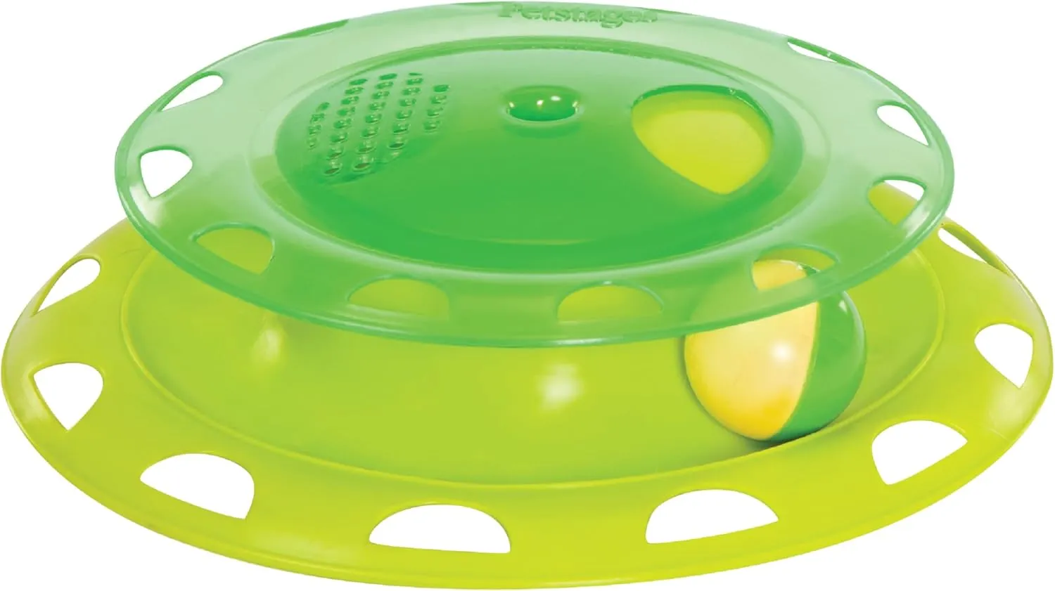 Catstages Catnip Chaser Track  Interactive Cat Toy with Catnip for Batting, Swatting, and Mental Stimulation, Green