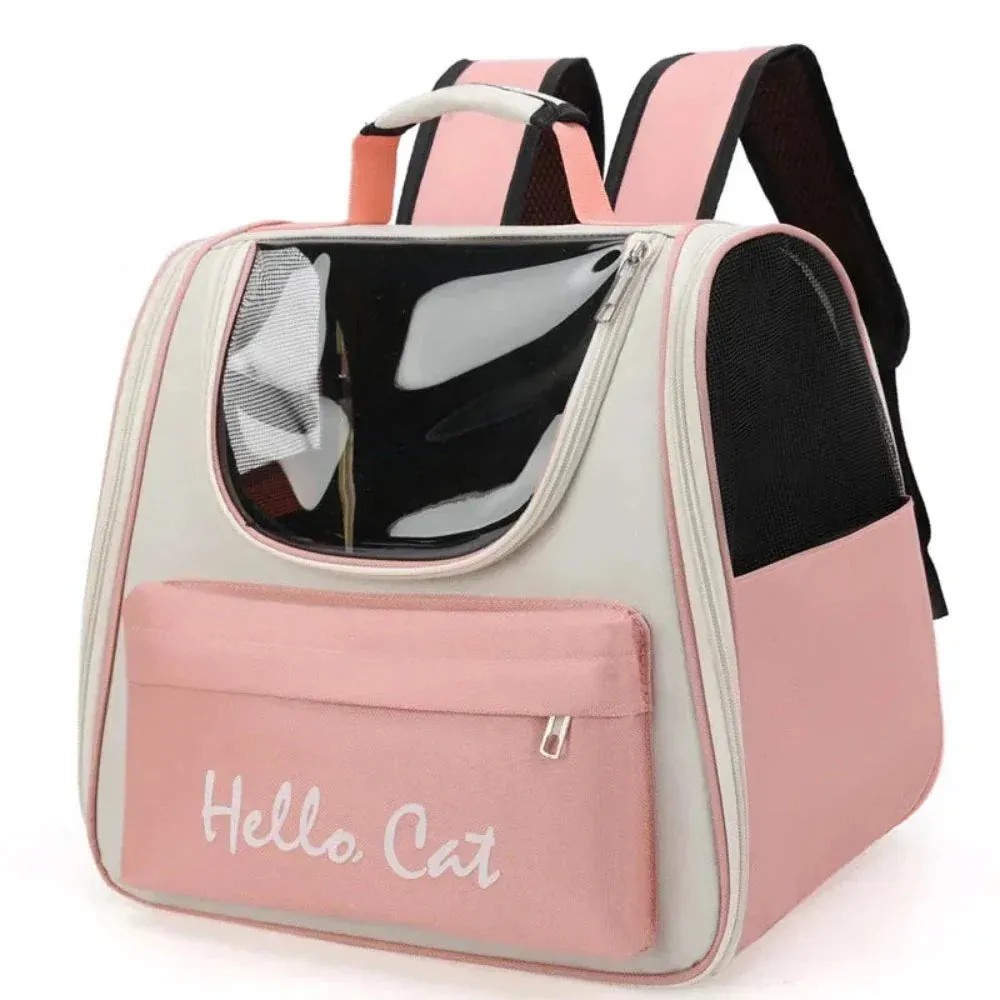 Colorful Breathable Travel Cat Backpack