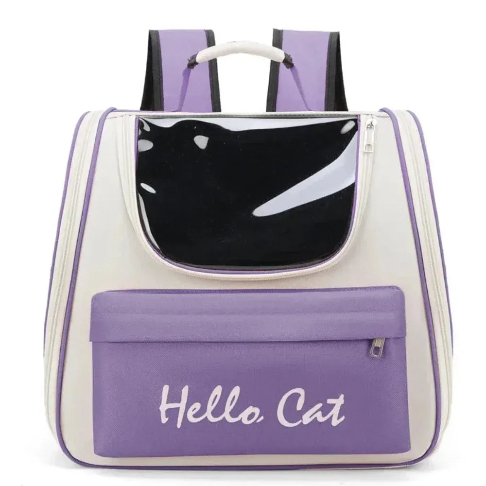 Colorful Breathable Travel Cat Backpack