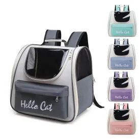 Colorful Breathable Travel Cat Backpack