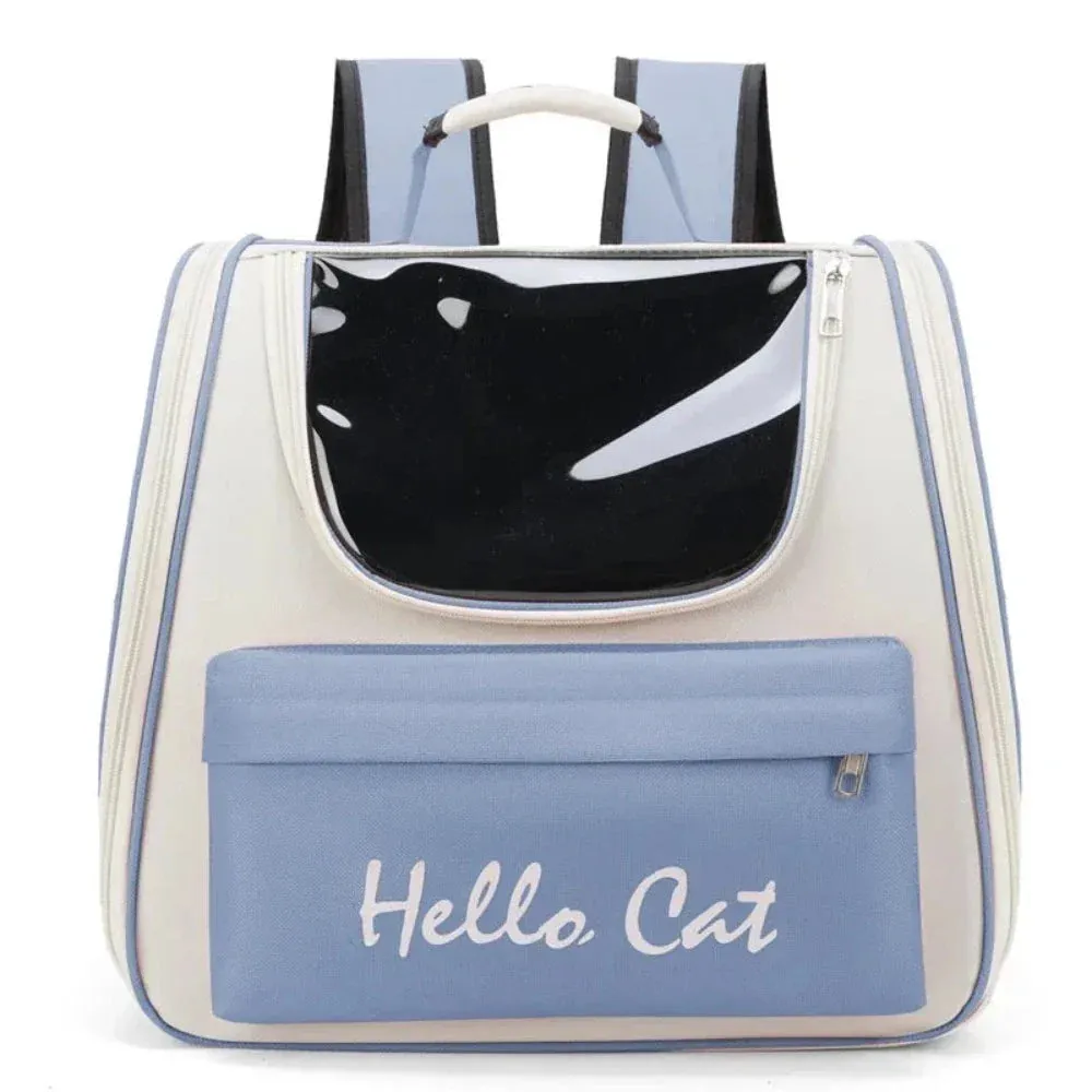Colorful Breathable Travel Cat Backpack