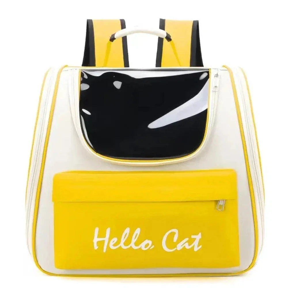 Colorful Breathable Travel Cat Backpack