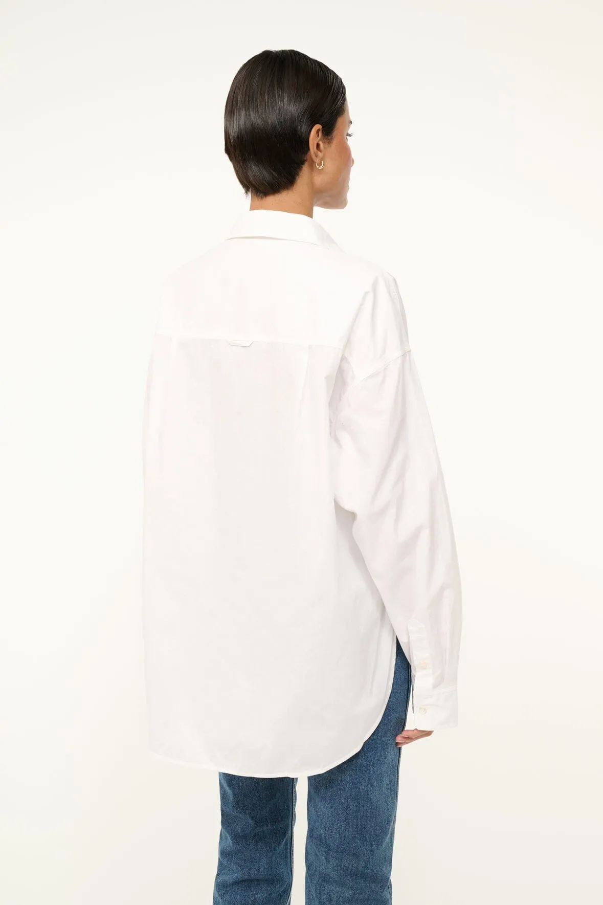 CUSTOM STAUD x C.BONZ CLASSIC OVERSIZED SHIRT | WHITE