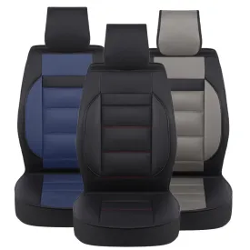Deluxe 5D Universal PU Leather Car Seat Cover - Non-slip Full Cushion Protector Mat, 1 Piece