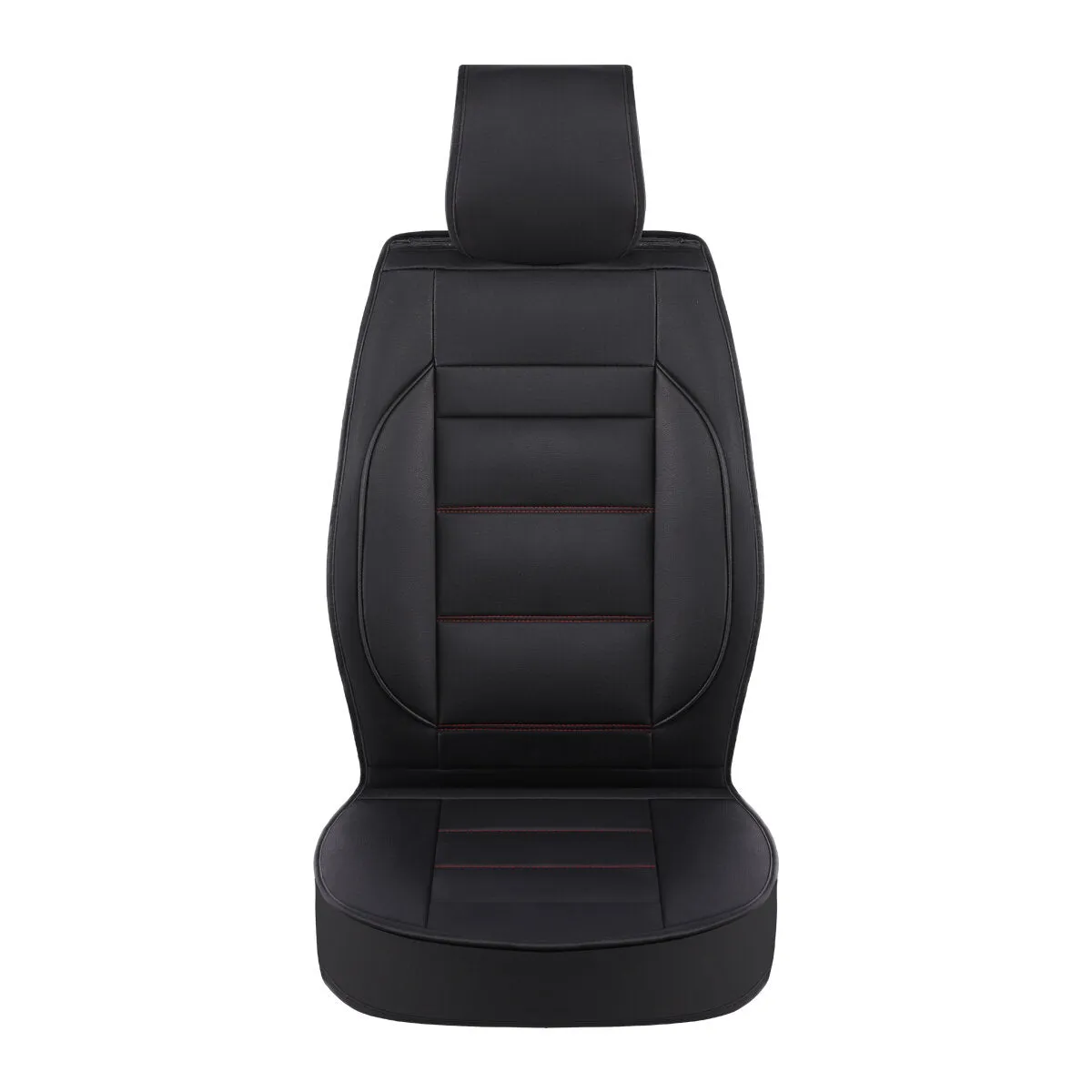 Deluxe 5D Universal PU Leather Car Seat Cover - Non-slip Full Cushion Protector Mat, 1 Piece