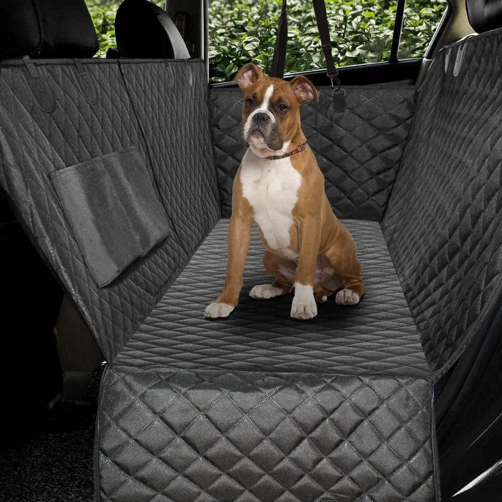 Dog Car Seat Cover with Side Flap for Car, Truck, Waterproof Non-slip, Back Seat ,Hammock