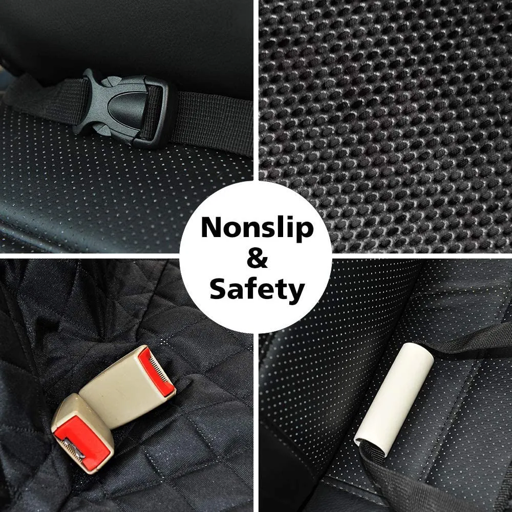 Dog Car Seat Cover with Side Flap for Car, Truck, Waterproof Non-slip, Back Seat ,Hammock