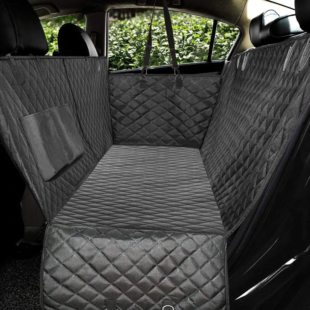 Dog Car Seat Cover with Side Flap for Car, Truck, Waterproof Non-slip, Back Seat ,Hammock