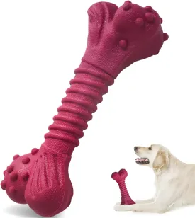 Dog Toys for Aggressive Chewers, Dog Toys for Medium Large Dogs, Natural Rubber Dog Chew Toys with Beef Flavor, Indestructible Dog Toy, Chew Toys for Aggressive Chewers (Purple)
