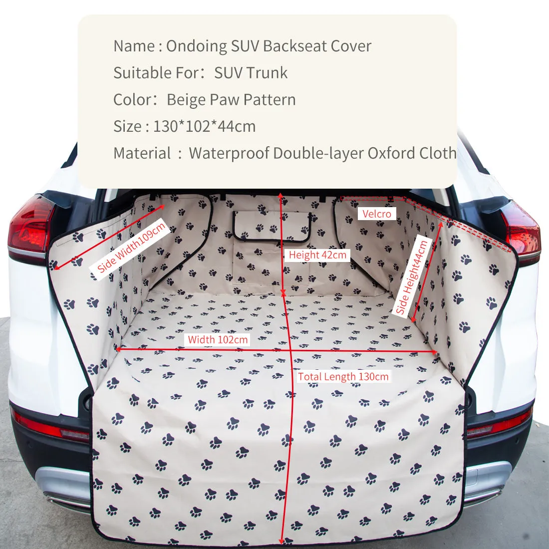 Dog Trunk Boot Back Seat Cover Pet Non-slip Pad Mat Liner Protector Waterproof