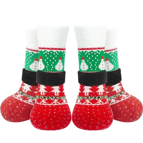 Double Side Anti-Slip Dog Socks Dog Booties for Hot Pavement