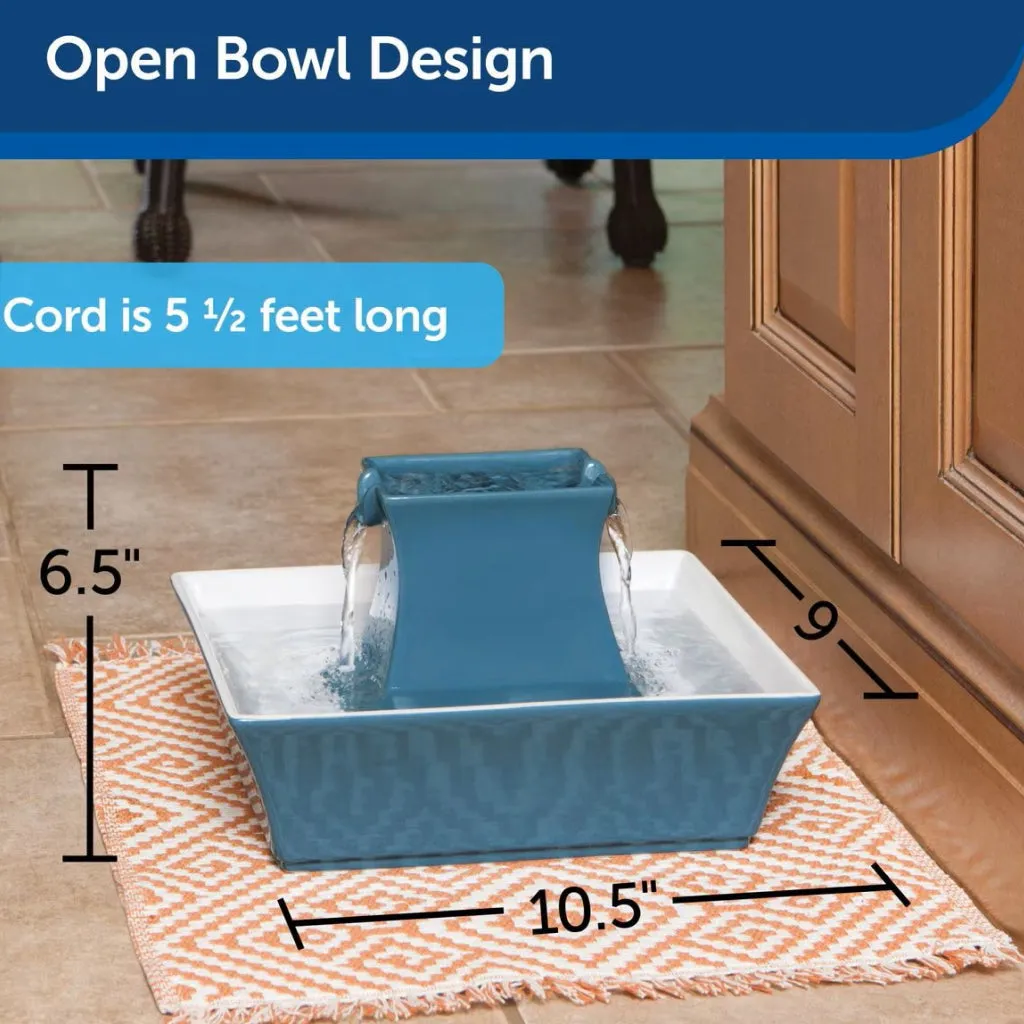 Drinkwell Pagoda Ceramic Pet Water Fountain