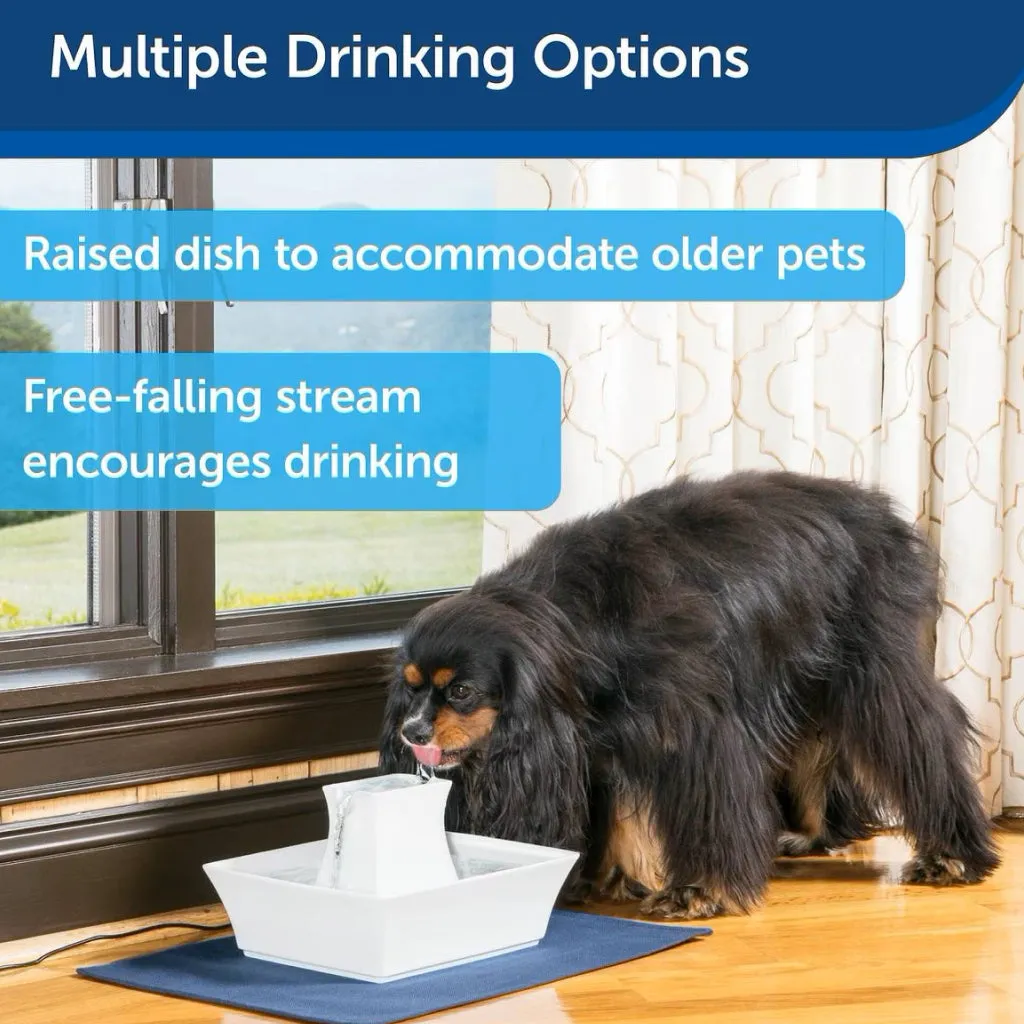 Drinkwell Pagoda Ceramic Pet Water Fountain