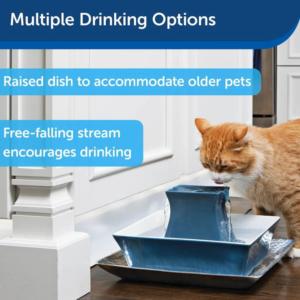Drinkwell Pagoda Ceramic Pet Water Fountain