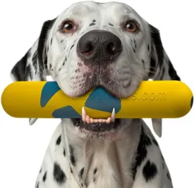Goughnuts Medium Water Stick  Floating Dog Toys for Water Fetch, Interactive Heavy Duty Dog Pool Toy for Aggressive Chewers, Natural Reinforced Rubber Float, USA Made, 30-70 lbs Dogs