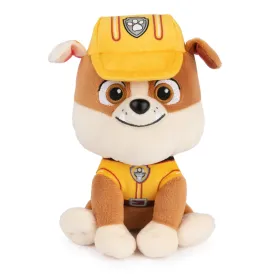 GUND Official PAW Patrol Rubble in Signature Construction Uniform Plush Toy, Stuffed Animal for Ages 1 and Up, 6"