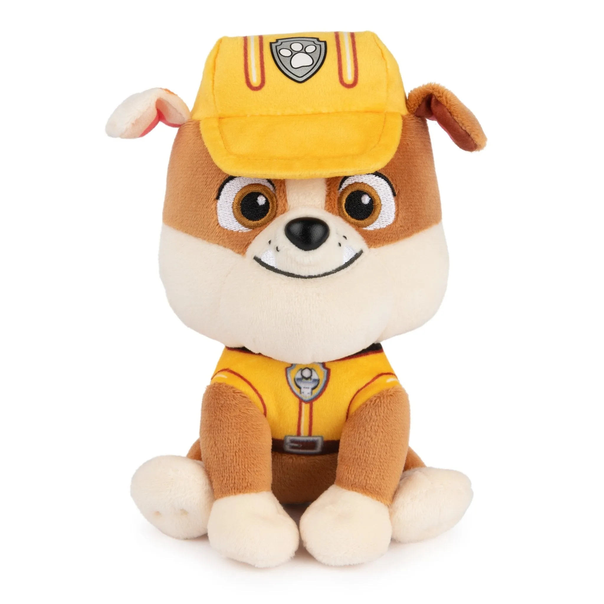 GUND Official PAW Patrol Rubble in Signature Construction Uniform Plush Toy, Stuffed Animal for Ages 1 and Up, 6"
