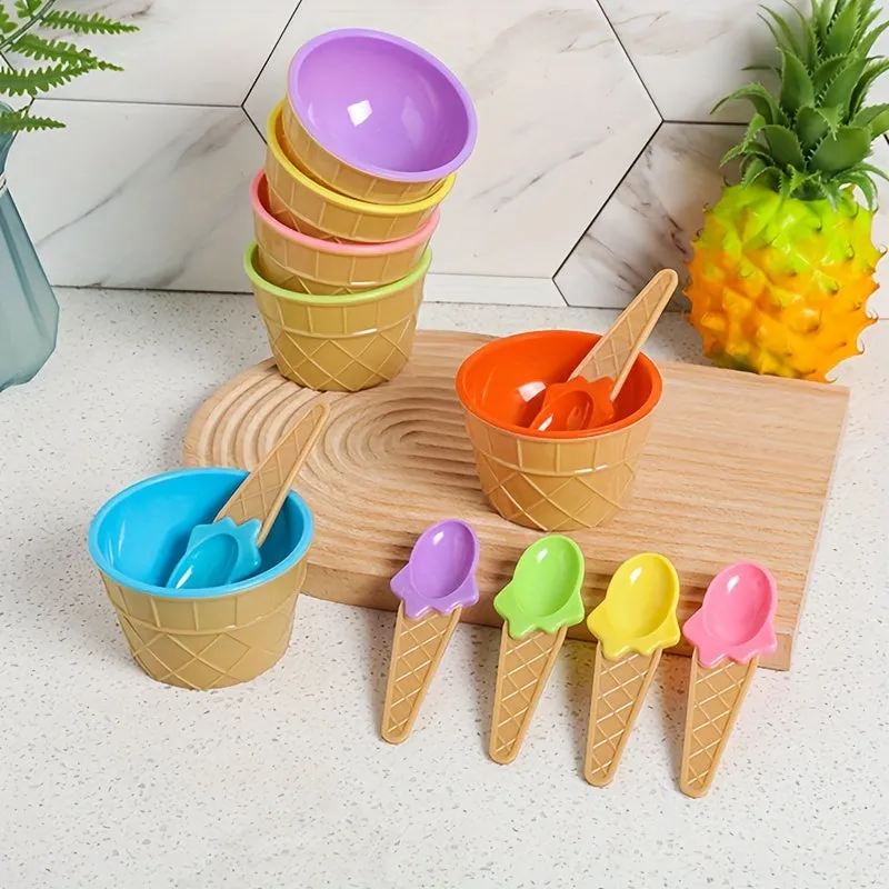 Ice Cream Sundae Bowl Set