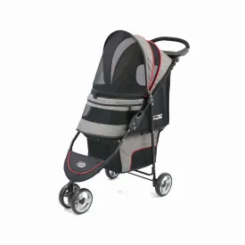 Innopet Avenue Dog Stroller - Free Rain Cover - 2 Year Warranty Included - Shiny Grey & Red