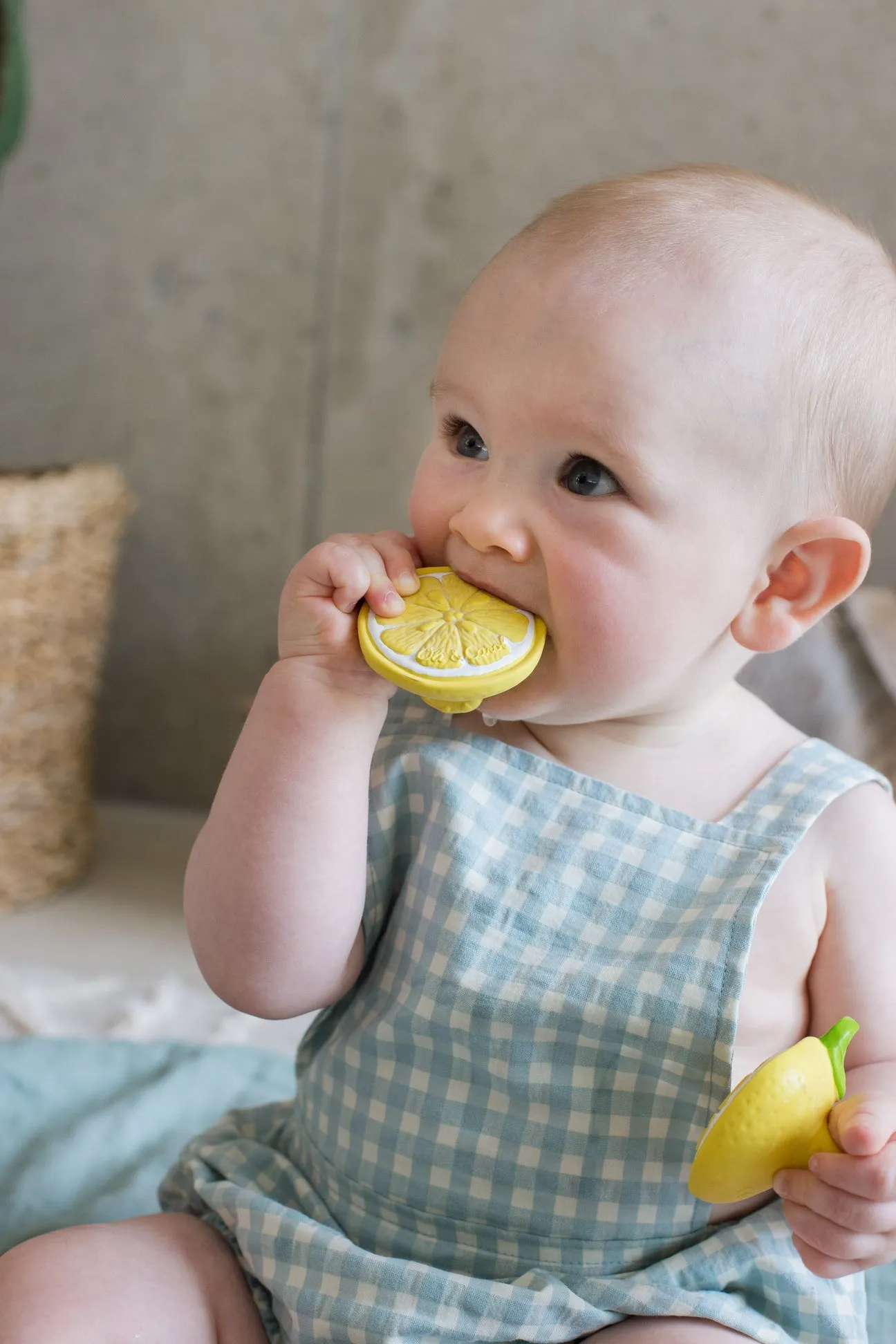 John Lemon Mini Teether by Oli & Carol