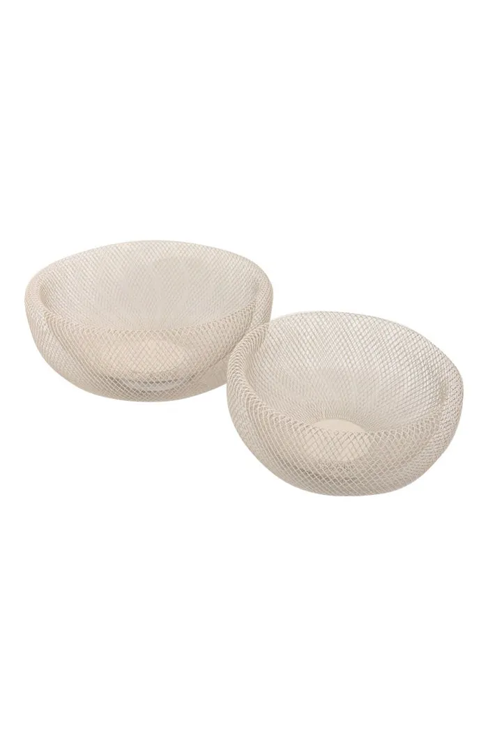 Le Forge Mesh Bowl Set Of 2 Ivory