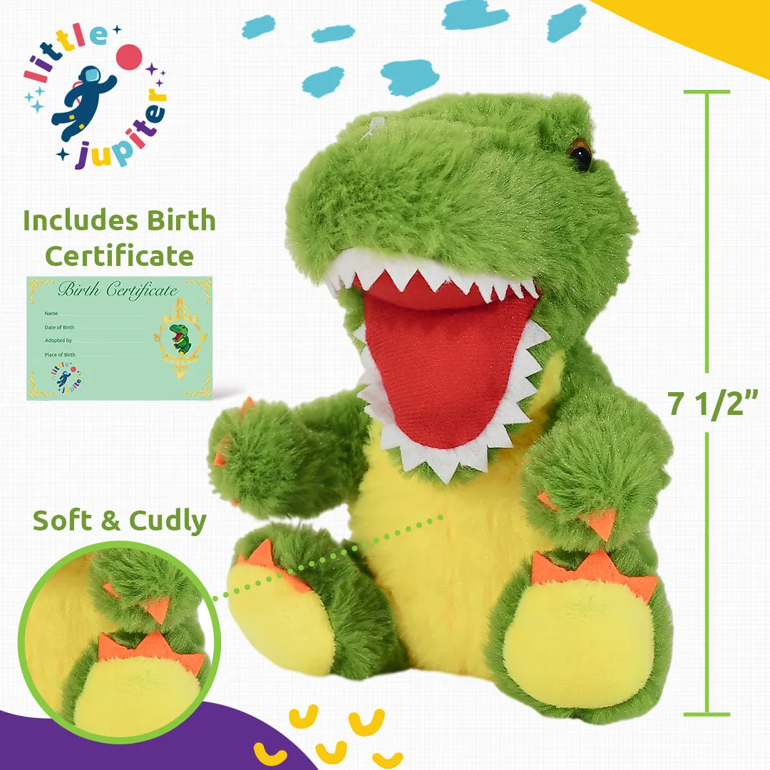 Little Jupiter Pet Plush Stuffed Animal Backpack - Green Dinosaur