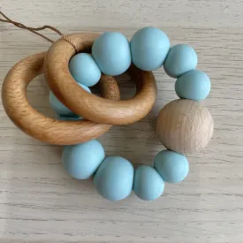 Luna Rattle/Teether - Seafoam