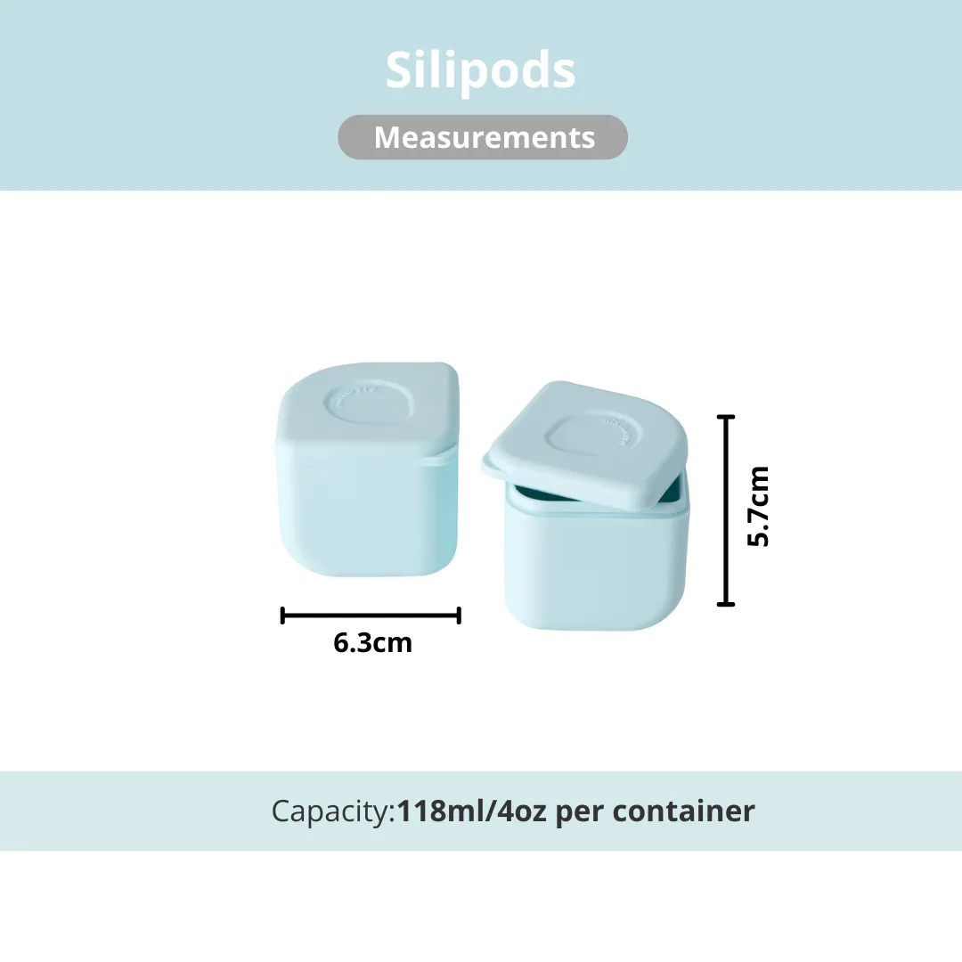 Miniware Leakproof Silipods, Aqua