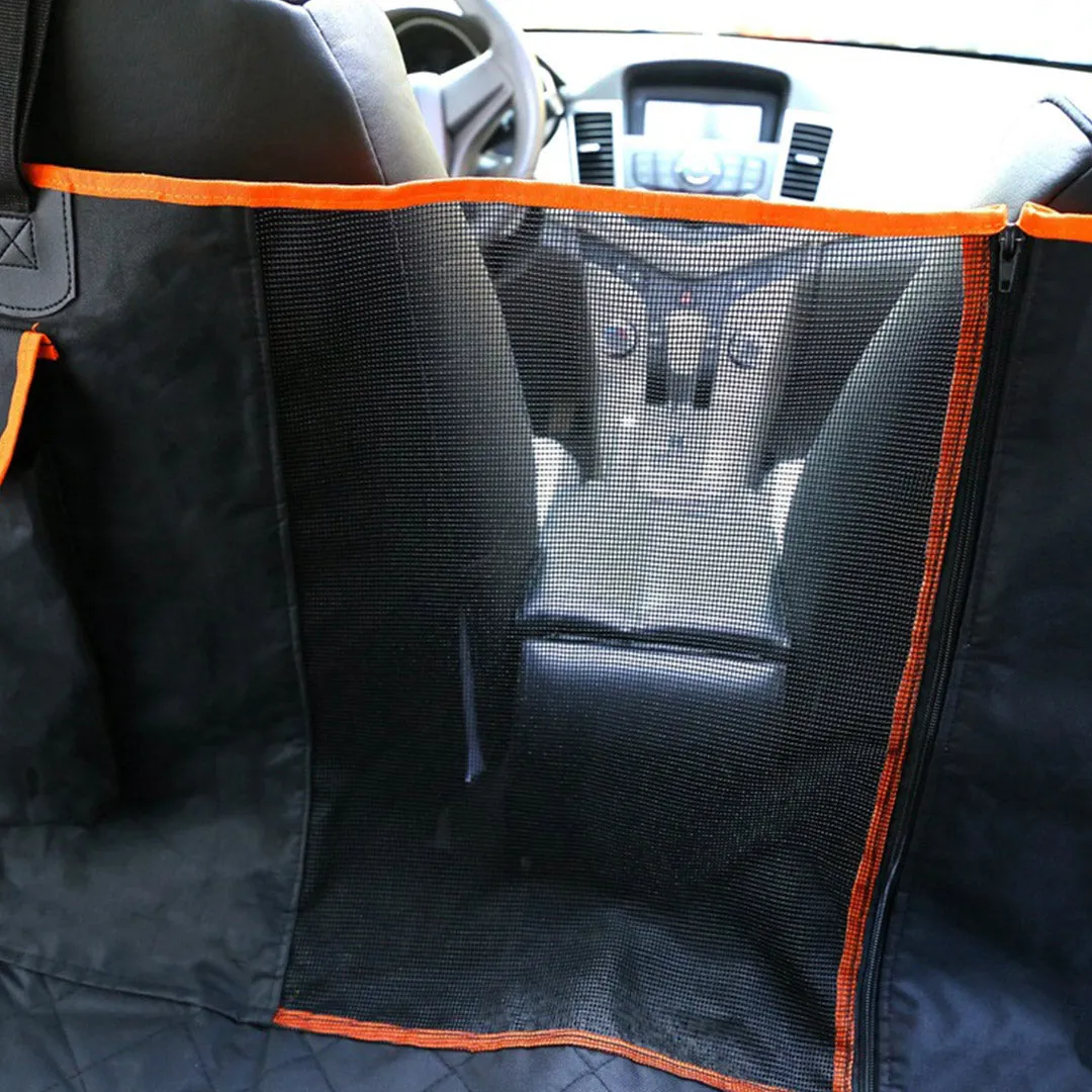 NNEAGS 600D Oxford Cloth Waterproof Dog Car Cover Back Seat Protector Hammock Pet Mat Black