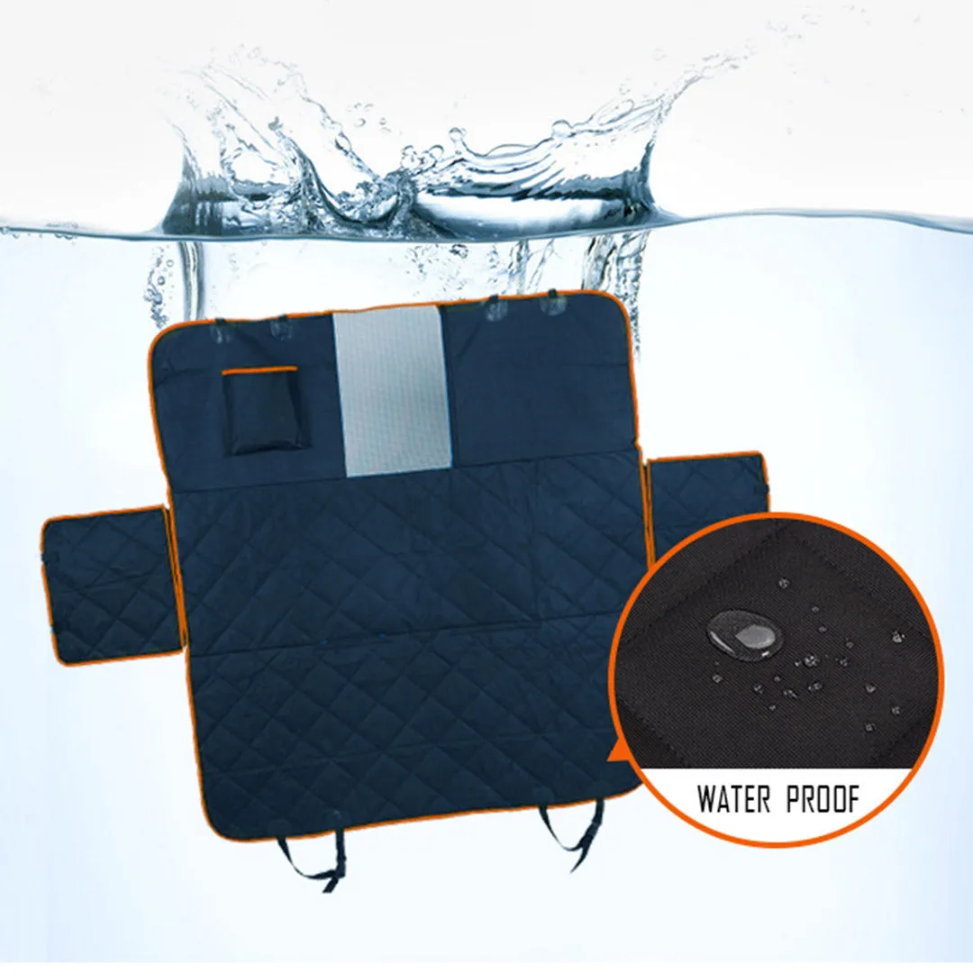 NNEAGS 600D Oxford Cloth Waterproof Dog Car Cover Back Seat Protector Hammock Pet Mat Black