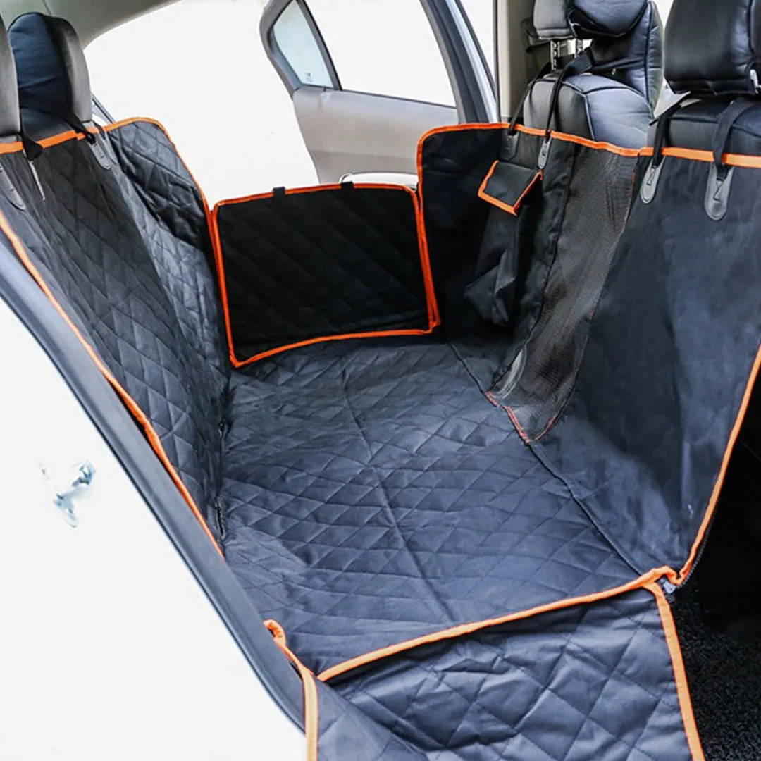 NNEAGS 600D Oxford Cloth Waterproof Dog Car Cover Back Seat Protector Hammock Pet Mat Black
