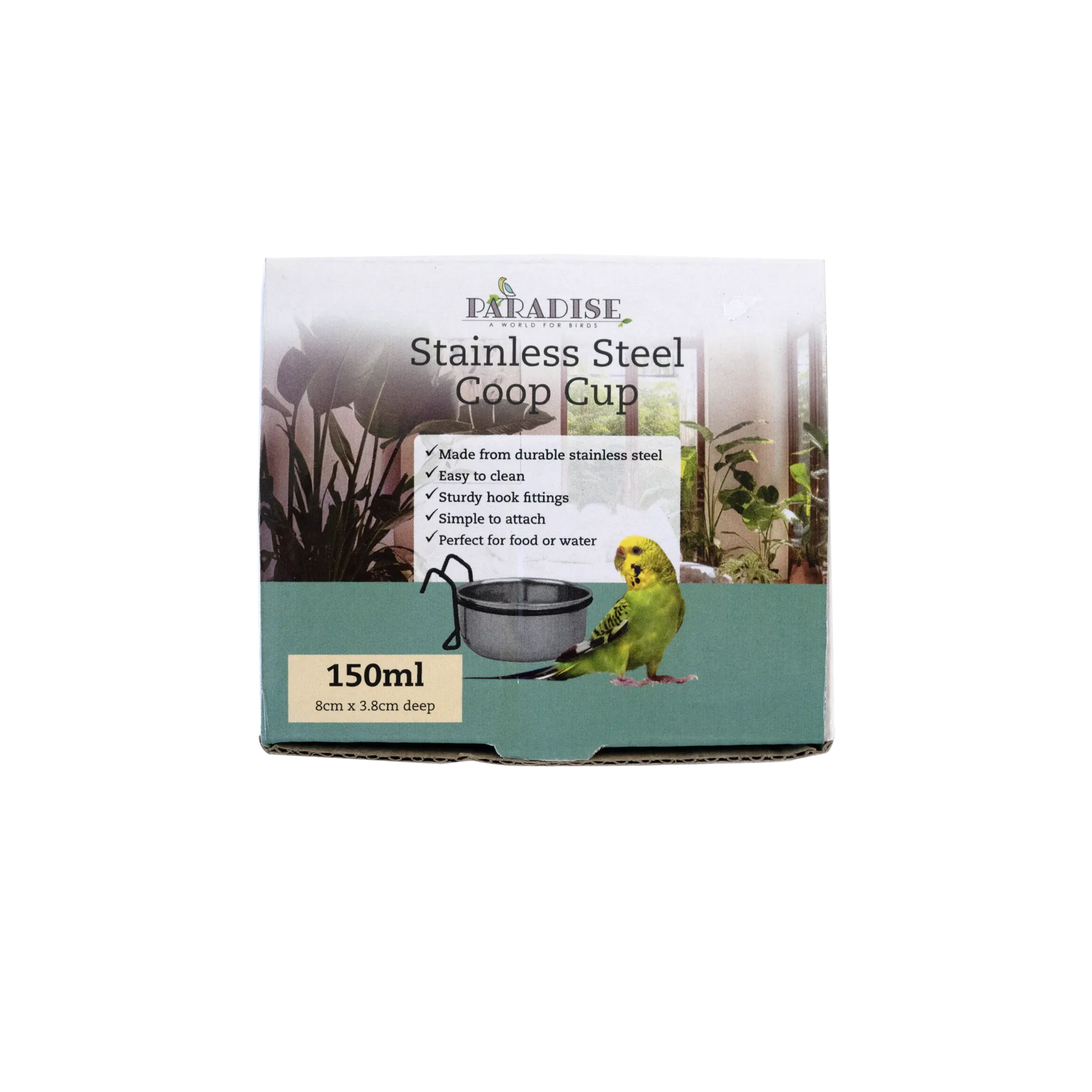 Paradise - Stainless Steel Coop Cup with Hook (150ml)