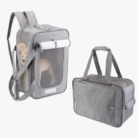 Pet Backpack Carrier Foldable Pet Backpack Handbag for Cats Small Dogs