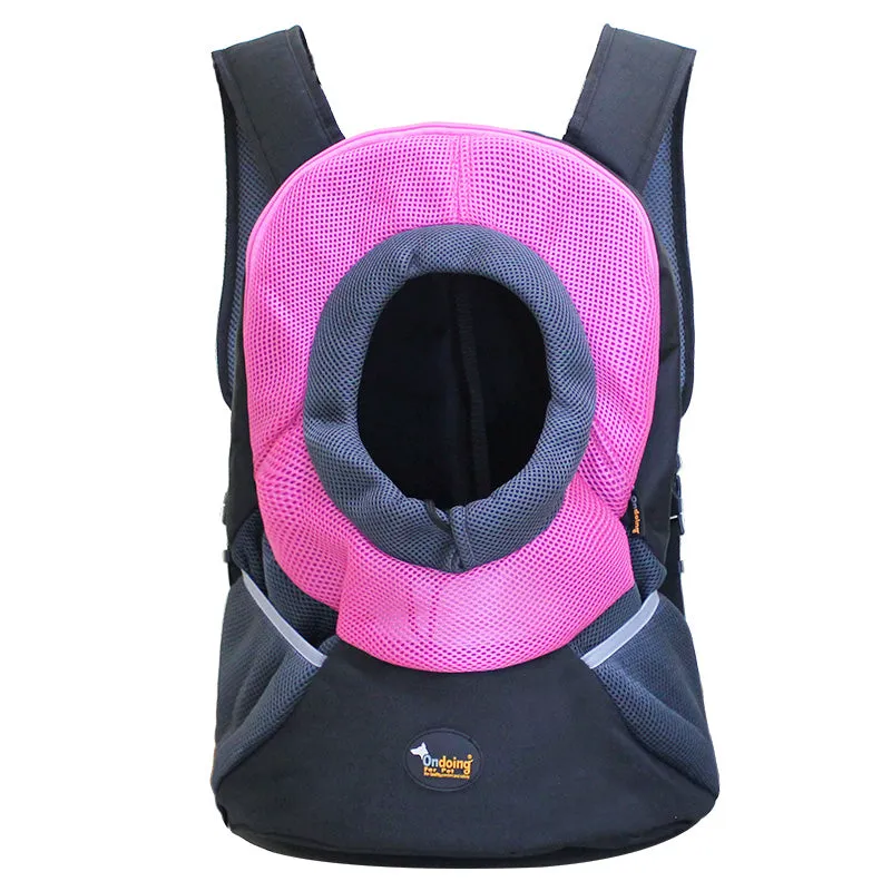 Pet Carrier Backpack Adjustable Dog Puppy Cat Front Carrier Head Out