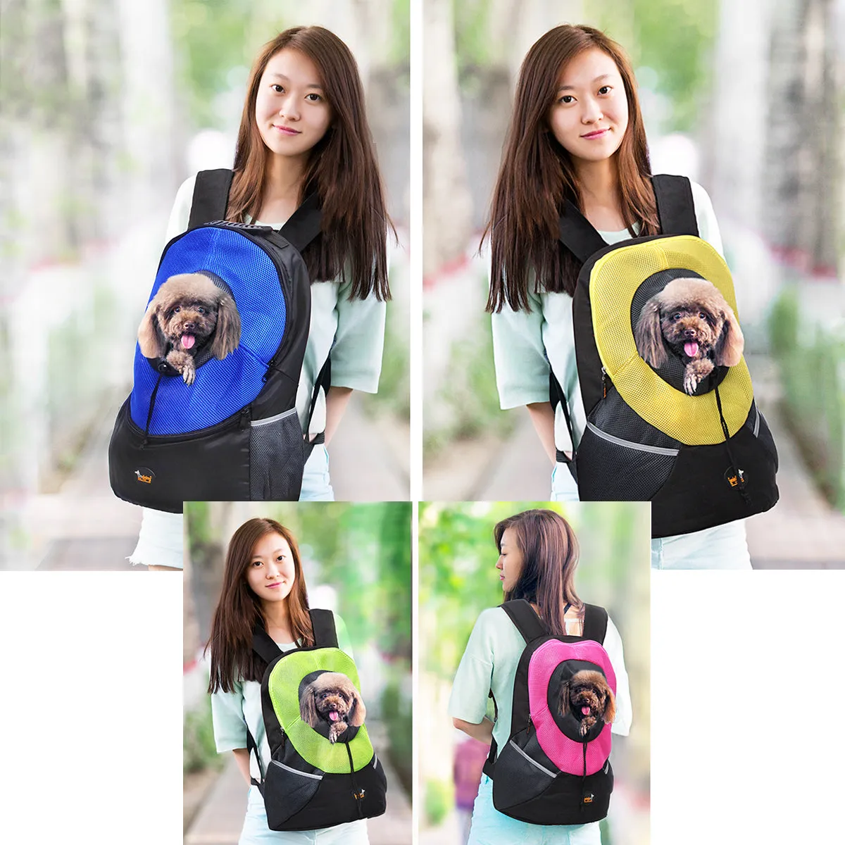 Pet Carrier Backpack Adjustable Dog Puppy Cat Front Carrier Head Out