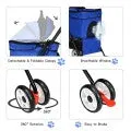 Pet Foldable Cage Stroller For Cats And Dogs