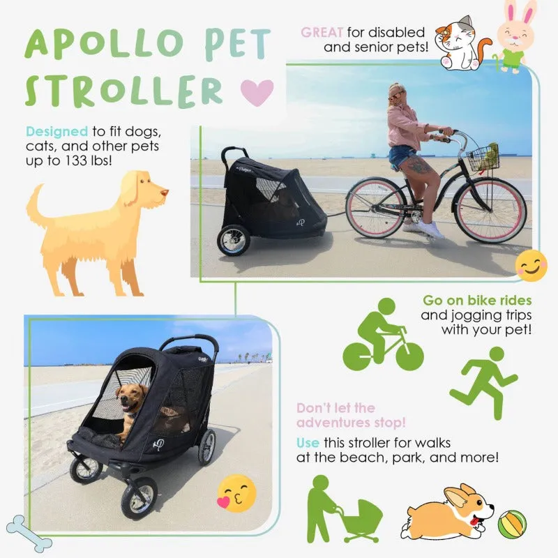 Petique, Apollo Dog Stroller - Cap. 133 lbs.