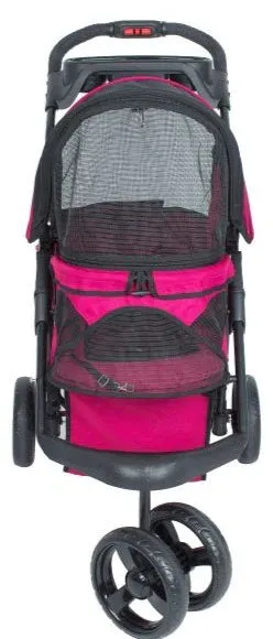 Petique Durable Pet Stroller- Razzberry
