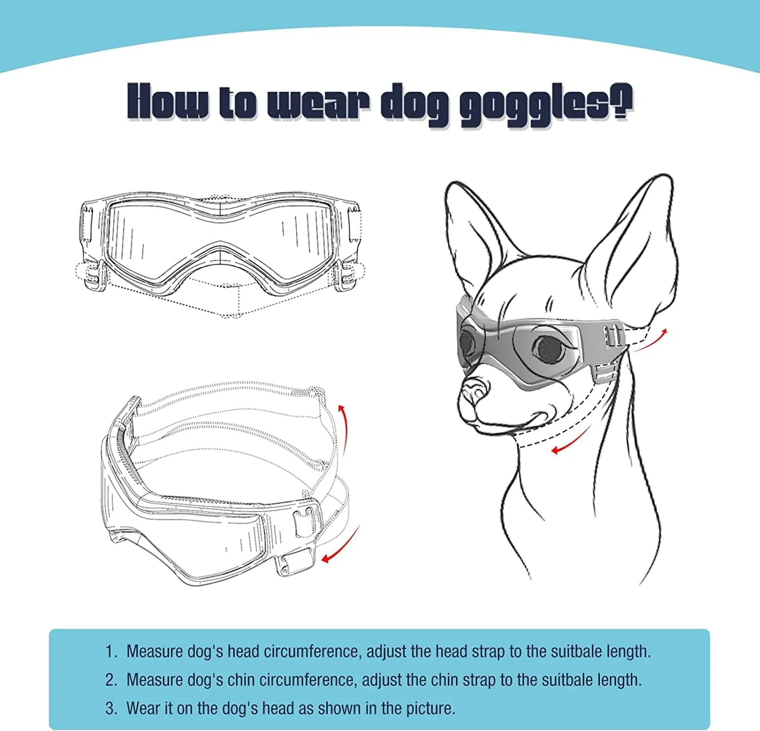 PETLESO Dog Goggles for Small Dogs with Helmet, 2PCS Doggy Sunglasses and Pet Motorcycle Helmet Set for Small Medium Breed Outdoor Driving Walking, Black