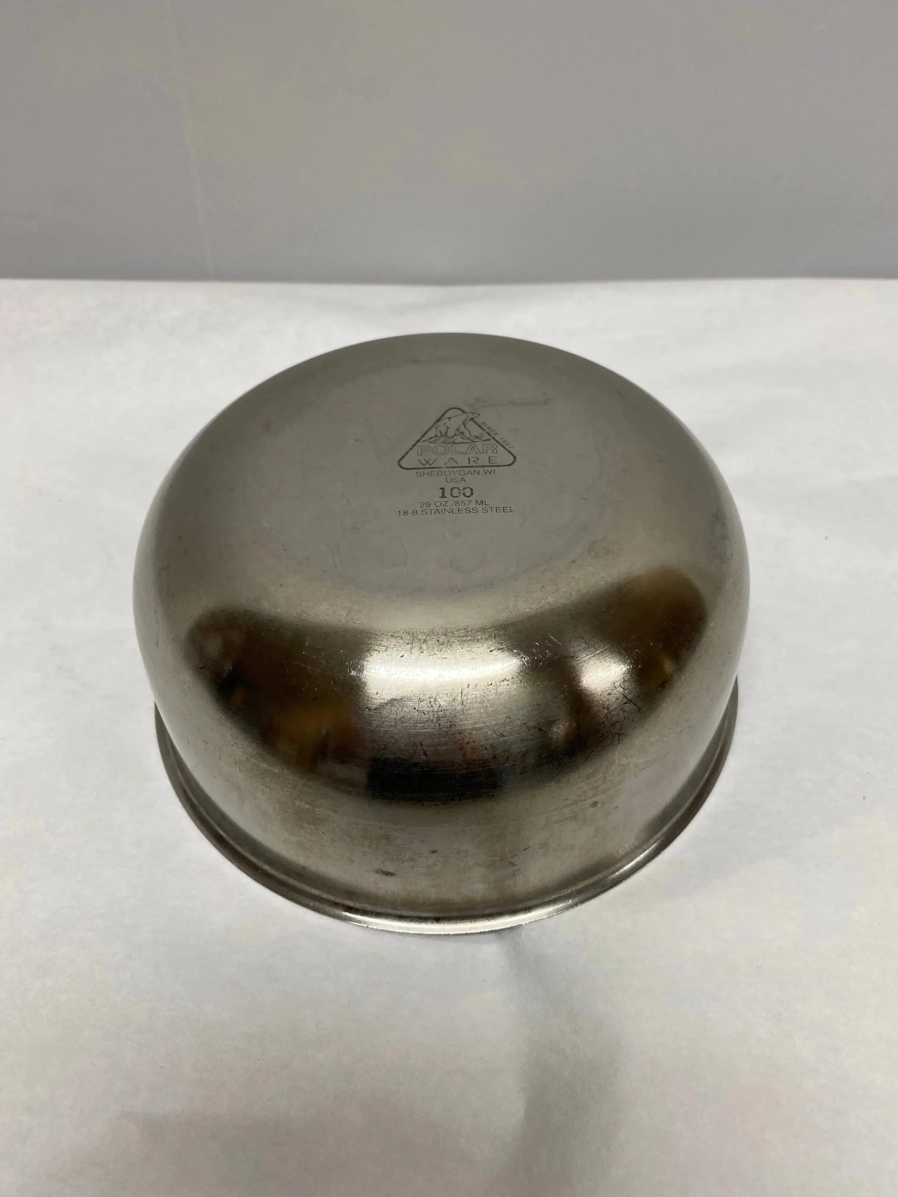 Polar Ware 29 Oz. Stainless Steel Bowl #100 | KMCE-107