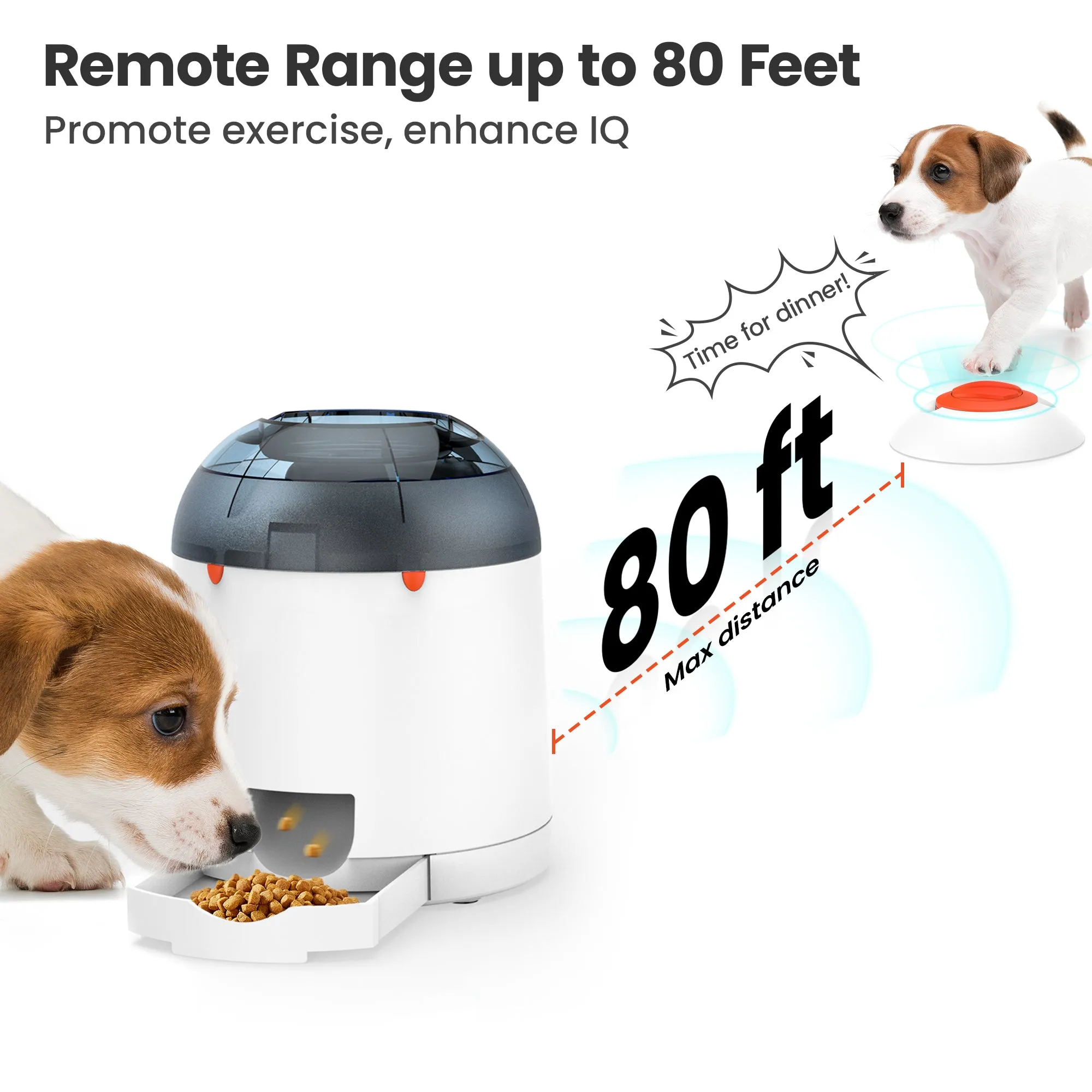 Potaroma Dog Puzzle Feeder Toy, Automatic Rechargeable Treat Dispenser