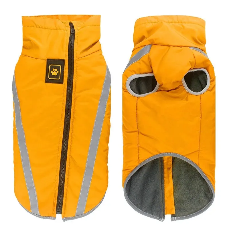 Reflective Waterproof Winter Dog Jacket for Large Breeds