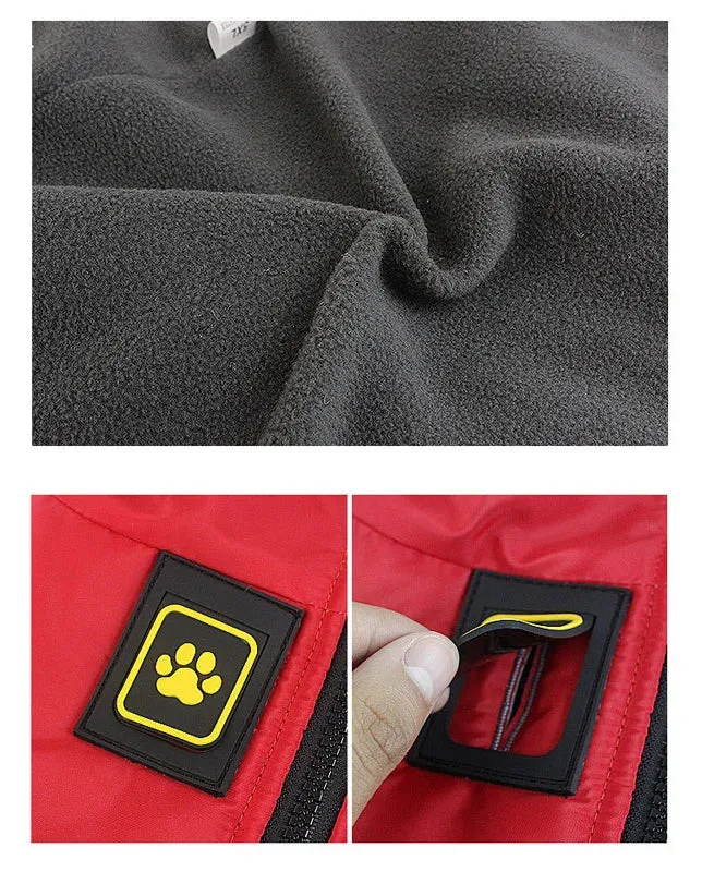 Reflective Waterproof Winter Dog Jacket for Large Breeds