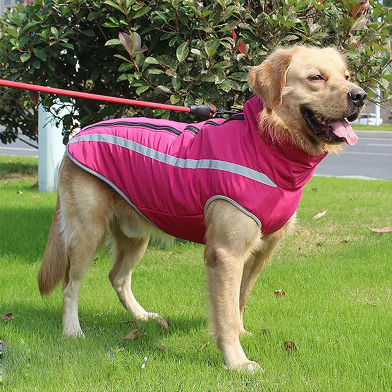 Reflective Waterproof Winter Dog Jacket for Large Breeds