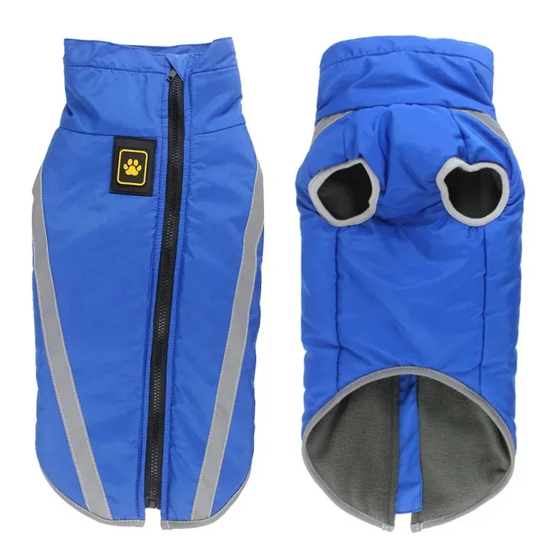 Reflective Waterproof Winter Dog Jacket for Large Breeds